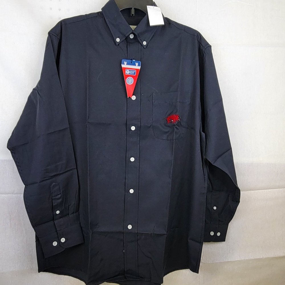 University of Arkansas Razorbacks - Men's Long Sleeve Dress Shirt - Collegiate